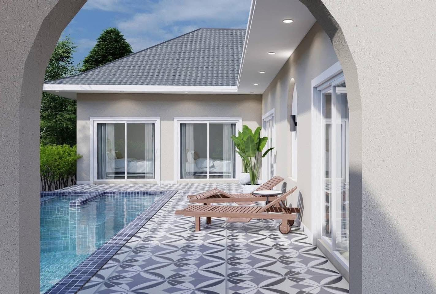 3 Bedroom Warm & Stylish Modern Pool Villa – HHU-11