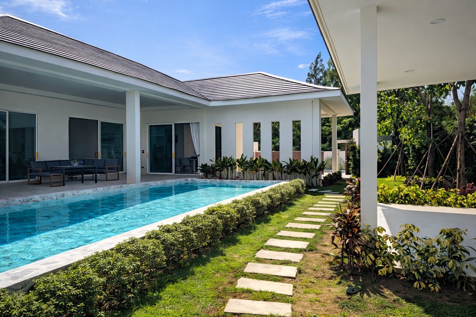 4 Bedroom 4 Bathroom A premium property designed in Hua Hin – HHU-2